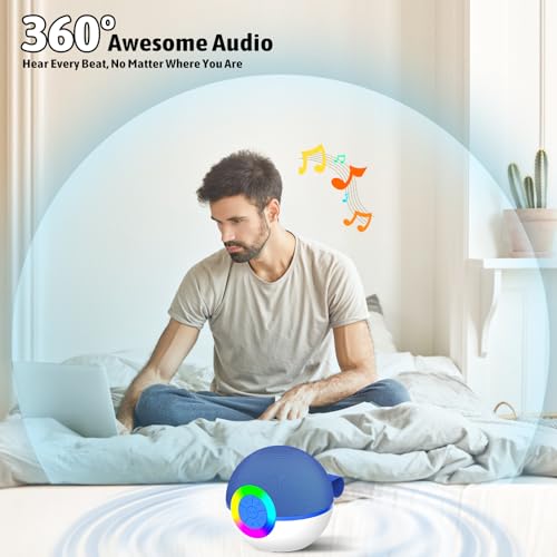Heroange Karaoke Microphone Machine Toys for Kids Adults, Mini Portable Bluetooth Speaker with Wireless Mic, Christmas Birthday Gifts for Boys Girls Ages 3 4 5 6 7 8 9 10 11 12+ Year Old Blue