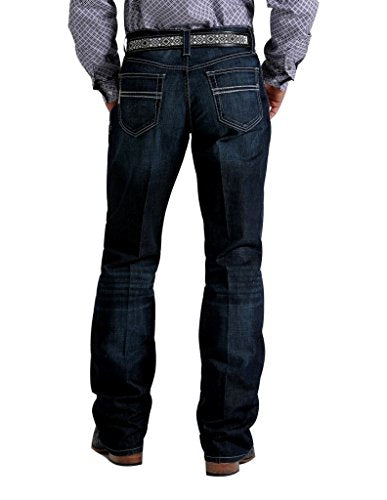 Cinch Men's Carter Relaxed Fit Jean, Medium Stone Wash, 28W x 34L