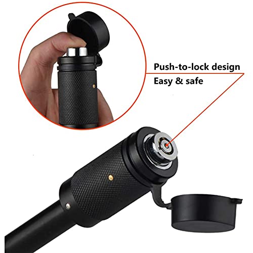 American Flag Metal Trailer Hitch Cover for 2 inch Receivers(with 5/8-Inch Pin Diameter Trailer Hitch Lock ) (Black)