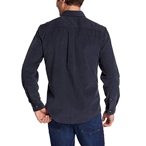 Eddie Bauer Men's Corduroy Long-Sleeve Shirt, Storm, Small