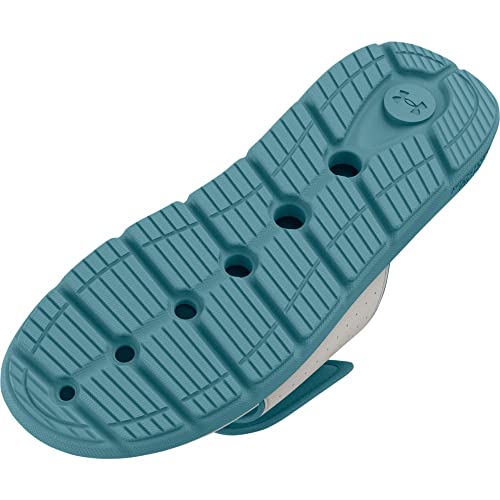 Under Armour Men's Ignite Pro Slide, (103) Pitch Gray/White/Orange Blast, 17, US