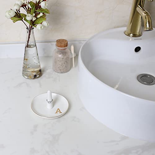 HOME SMILE Ring Holder Printed Ring,Engagement Engaged Wedding Bridal Gifts for Newly Engaged Friend,Daughter, Sister,Newlyweds,BFF