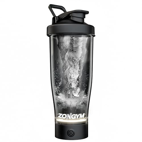 Electric Protein Shaker Bottle, 24 oz USB Rechargeable Blender Bottles, Shaker cups for Protein Mixes with BPA Free, Blender Replacement Parts, Made with Tritan Portable Blender Cup for Protein Shakes