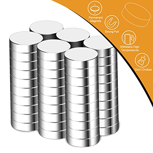 TRYMAG Refrigerator Magnets, 100 PCS Small Magnets Tiny Round Disc Magnets, Premium Brushed Nickel Office Magnets for Crafts, DIY, Whiteboard and Fridge Magnets,Silvery