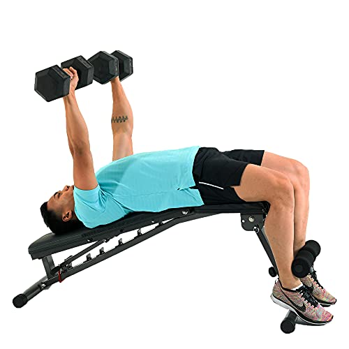 Fitness Reality 1000 Super Max - Adjustable Weight Bench Press for Incline Decline Workouts & Strength Training - Foldable for Home Gym - 800 Pound Capacity