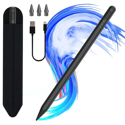 Stylus Pen for iPad10&9thGen,14Mins Faster Charge, with Pencil Holder,Palm Rejection, Tilt Sensitivity, for iPad Air11&13-inch(M2), iPad Pro 11&13-inch (M4),iPad 6-10th,iPad Pro 11/12.9 inch