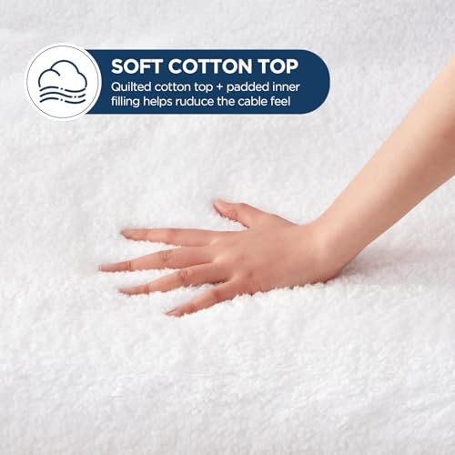 Westinghouse Heated Mattress Pad Full Size, Luxury Quilted Sherpa Bed Warmer with 10 Heat Settings, 1-12H Auto Shut Off Timer, Fit Up to 15" Deep Pocket, Machine Washable, 54x75 Inch