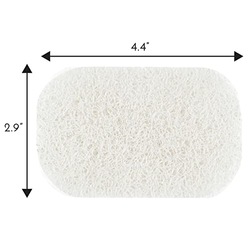 S&T INC. Bar Soap Holder for Kitchen, Bathroom, and Soap Dish, 4 Pack, Clear, 2.9 inches by 4.4 inches