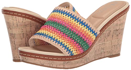 CL by Laundry Women's Beginning Wedge Sandal, Natural, 11