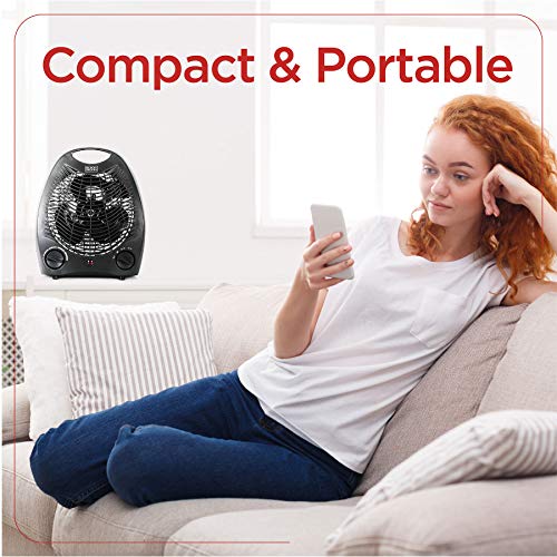 Title: BLACK+DECKER Lightweight Space Heater for Indoor Use, 1500W Infrared Heater with Overheat Protection