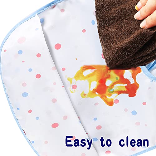Baby bibs Waterproof Toddler bib - Feeding bib with Pocket for Infant Boy Girl Washable 6-55M