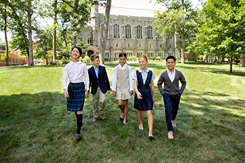 French Toast Girls' Big Ribbon Bow Pleated Jumper, Black, 12