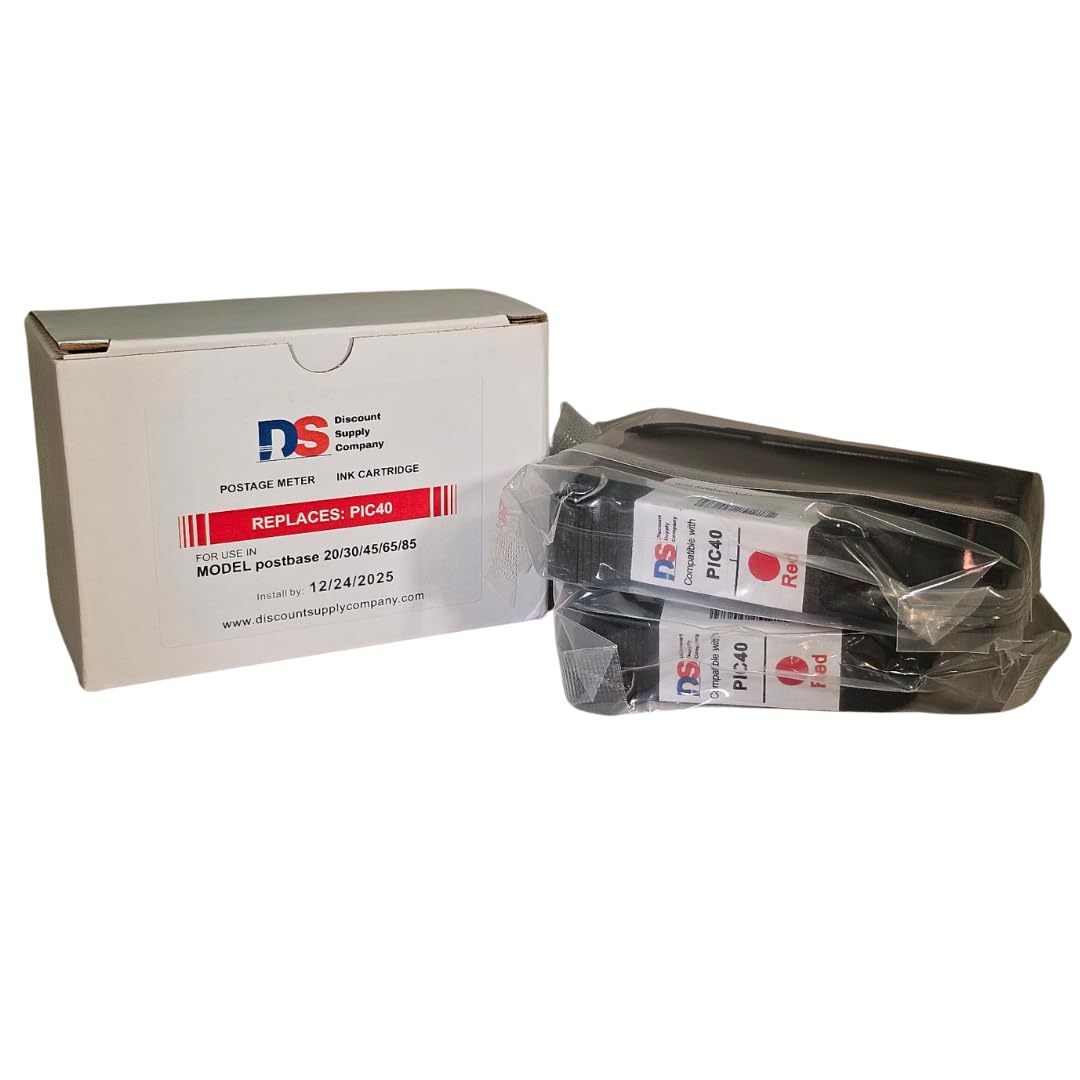 Discount Supply Company FP PIC40 High Capacity Postbase Ink Cartridge Set. Compatible with #58.0052.3028.00