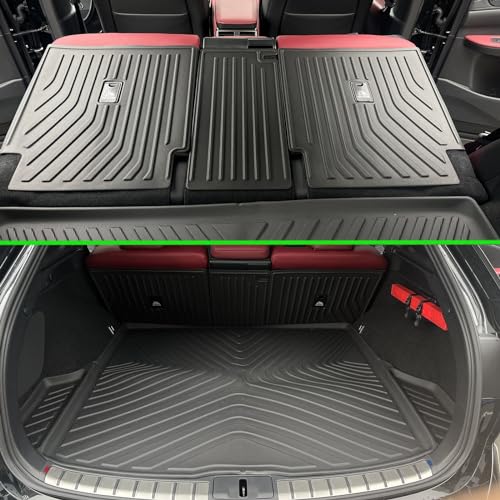 SMABEE Fit for 2023 2024 Lexus RX Floor Mats TPE All Weather Floor Liners for 2024 Lexus RX350 RX350h RX500h 1st&2nd Row Car Mats Protective Pads Anti-Slip Waterproof Interior Accessories