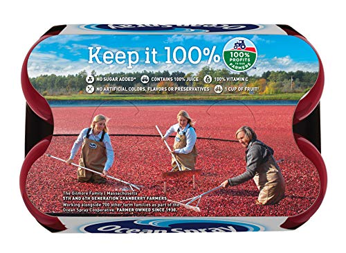 Ocean Spray® 100% Juice Cranberry Juice Blend, 10 Fl Oz, 6 Count (Pack of 1)