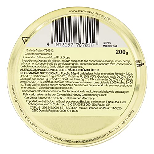 Cavendish & Harvey | Pink Grapefruit Hard Candy Drops | 7 Ounce Tins - 1 Pack