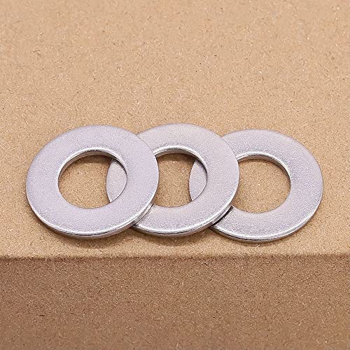 1 inch (4 pcs) Stainless Steel Flat Washers, 304 Stainless Steel 18/8 Large Series Plain Washers, Wide Type, ASME/ANSI B18.22.1(USS)