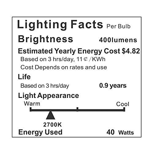 Appliance Oven Light Bulb 40W for Refrigerator Over Hood Stove Microwave Replacement Bulb High Temperature Resistant A15 Incandescent E26 Medium Base 120V Soft White Pack of 2…