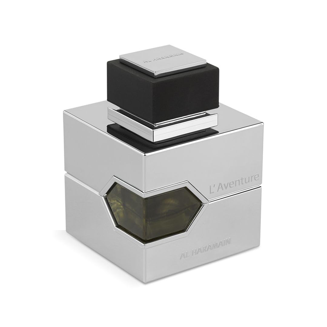 Al Haramain L'Aventure - Cologne for Men - Long Lasting Perfume for Men - Arabian Perfume - Men's Cologne - Amber Perfume with Bergamot - 3.3 oz