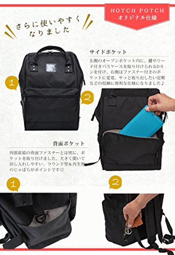 Kah&Kee Polyester Travel Backpack Functional Anti-theft School Laptop for Women Men (Navy, Medium)
