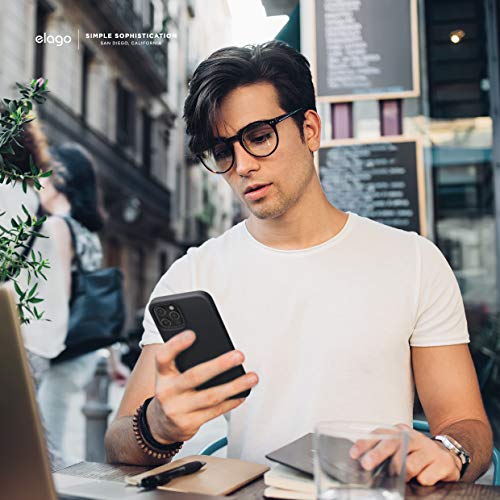 elago Magnetic Silicone Case Compatible with iPhone 12 Pro Max 6.7 inch - Built-in MagSafe Magnets Compatible with MagSafe Accessories (Black)