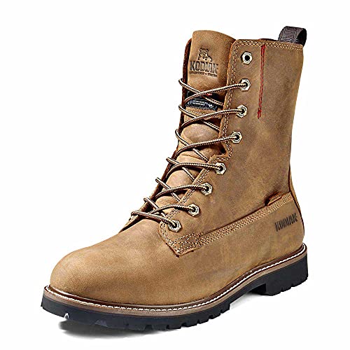 Kodiak Men's 8-Inch McKinney Soft Toe Waterproof Industrial Boot, Brown, 15 Wide