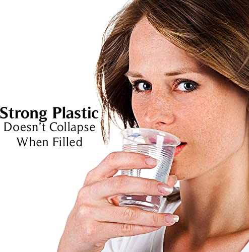 Upper Midland Products 5 oz Cups Disposable Plastic Bulk 2500 Case, These Small Disposable Translucent Cups Are Extra Sturdy, Small Cups For Everyday Use