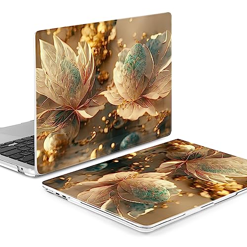 Batianda Premium Case for New MacBook Air 15 inch 2023 with M2 Chip Model A2941, Designed Protective Plastic Hardshell & Keyboard Cover & Screen Protector, Lovely Flower