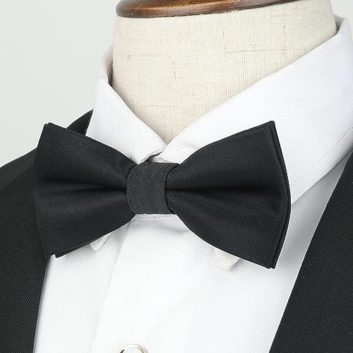 HISDERN Royal Blue Bow Ties for Boys Kids Bow Tie Pre Tied Adjustable Clip On Toddler Bowties Fut Fun Bird Flamingos Patterned Bowtie for Party Festival