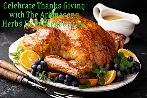 Aromasong Turkey Brine, HERBS DE PROVENCE with HOT & SPICY Combo Set, Bulk 2 Lb. Bags (Total of 4 LBS) For Wet & Dry Brining, 100% Natural, Sea Salt Poultry Seasoning, Roasting, Grilling, & Smoking.