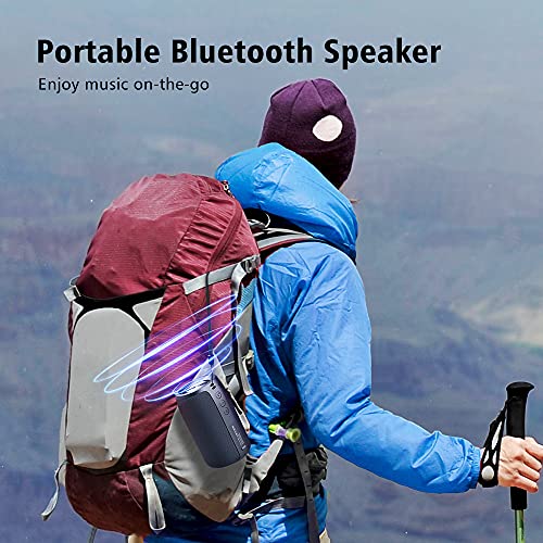 ZEALOT Portable Bluetooth Speakers, Wireless Speaker,S32 Samll Outdoor Speaker, Waterproof IPX5, Stereo Pairing/USB/MIC/TF Card/AUX for iOS Andriod Gift for Men,Kids -Black