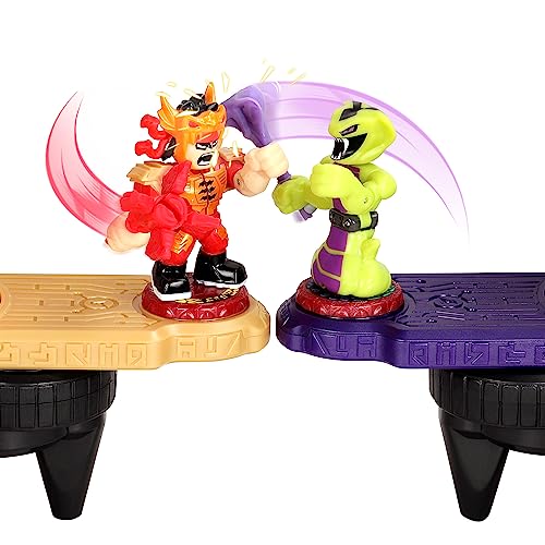 Legends of Akedo Beast Strike Serpent Fury Arena. Battle Your Warriors and Your Beasts to Win! with 40+ Real Sound Effects and Lights and 2 Exclusive Warriors.