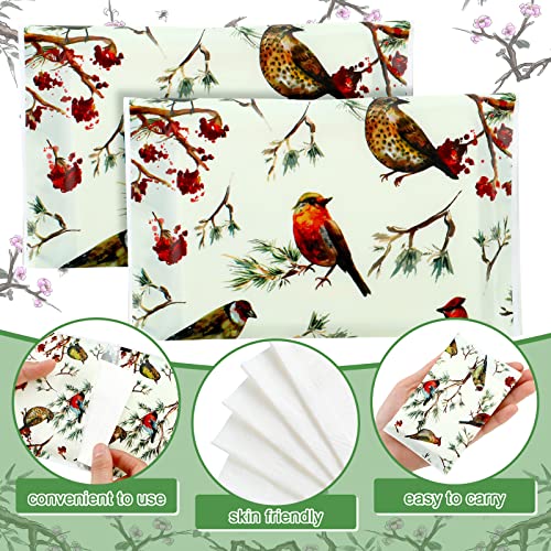 Geyee 50 Packs Facial Tissue Travel Packs Disposable Pocket Tissues for Wedding Guest Travel School Purse Home Supplies, 500 Sheets 3 Ply(Pink Magnolia)
