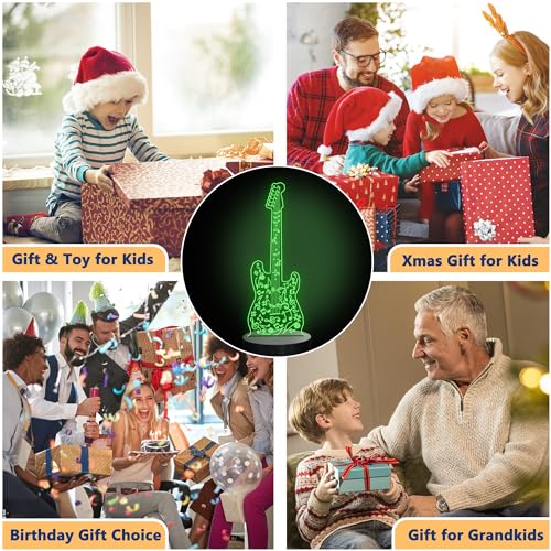 Personalized Music Notes Night Light Lamp with Remote - Custom Engraved Gift: Your Name, Text, Logo, or Message - Customized LED Light Display,16 Colors, 4 Light Modes - USB/Battery Powered(Saxophone)