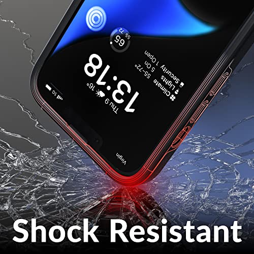 Crave Dual Guard for iPhone 14, Shockproof Protection Dual Layer Case for Apple iPhone 14 (6.1") - Black