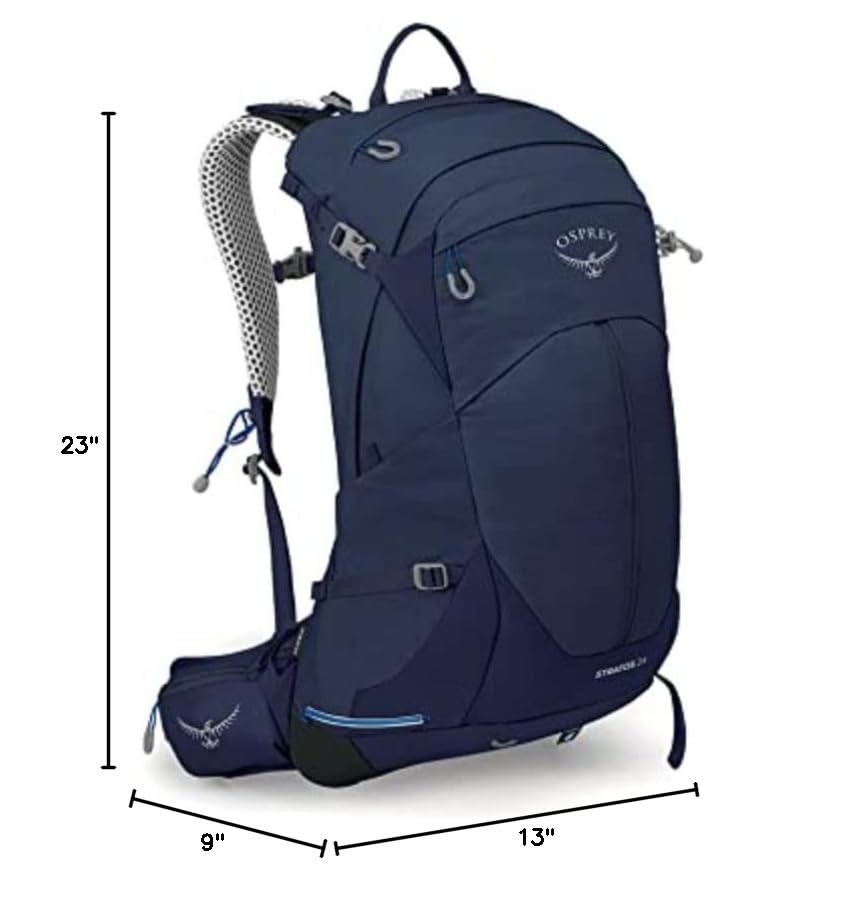 Osprey Stratos 24L Men's Hiking Backpack, Cetacean Blue