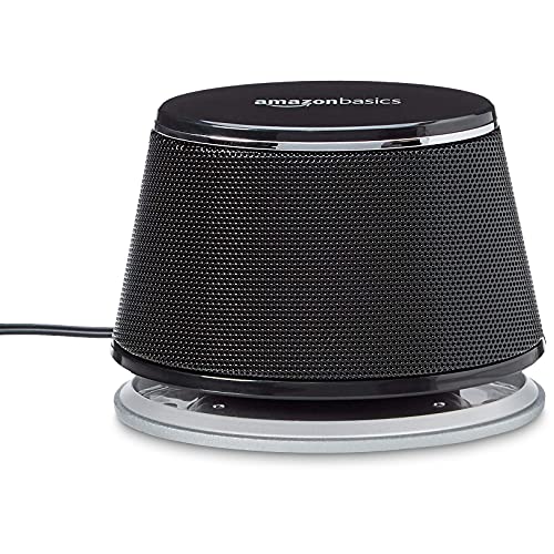 Amazon Basics Stereo 2.0 Speakers for PC or Laptop, 3.5mm Aux input, USB-Powered, 1 Pair, Black