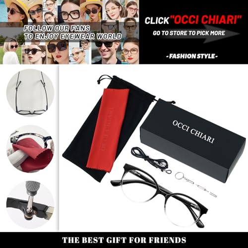 OCCI CHIARI Reader Sunglasses Women UV Protection Outdoor Reader Glasses 0.5 0.75 1.0 1.25 1.5 1.75 2.0 2.25 2.5 2.75 3.0 3.25 3.5 3.75 4.0 (Purple, 250)