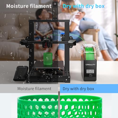 Creality Official Filament Dryer Box 2.0 with Fans, Upgraded Filament Dry Box Pro 1KG 3D Printer Filament Storage Keep Filament Dry During 3D Printing Filament Dehydrator for PLA PETG ABS TPU Nylon