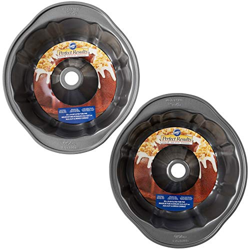 Wilton Perfect Results Premium Non-Stick 9-Inch Fluted Tube Cake Pan, Set of 2