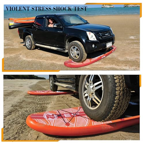 Outraveler Inflatable Stand Up Paddle Board with SUP Accessories, 9'x30 x5 Non-Slip SUP, Orange