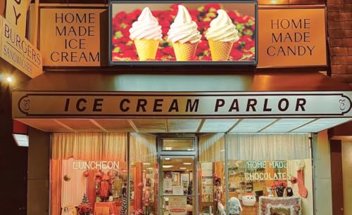 P6 Outdoor LED Sign 40" x 18" Programmable LED Scrolling Message Board with High Resolution Support Texts, Images& Video with Waterproof IP45