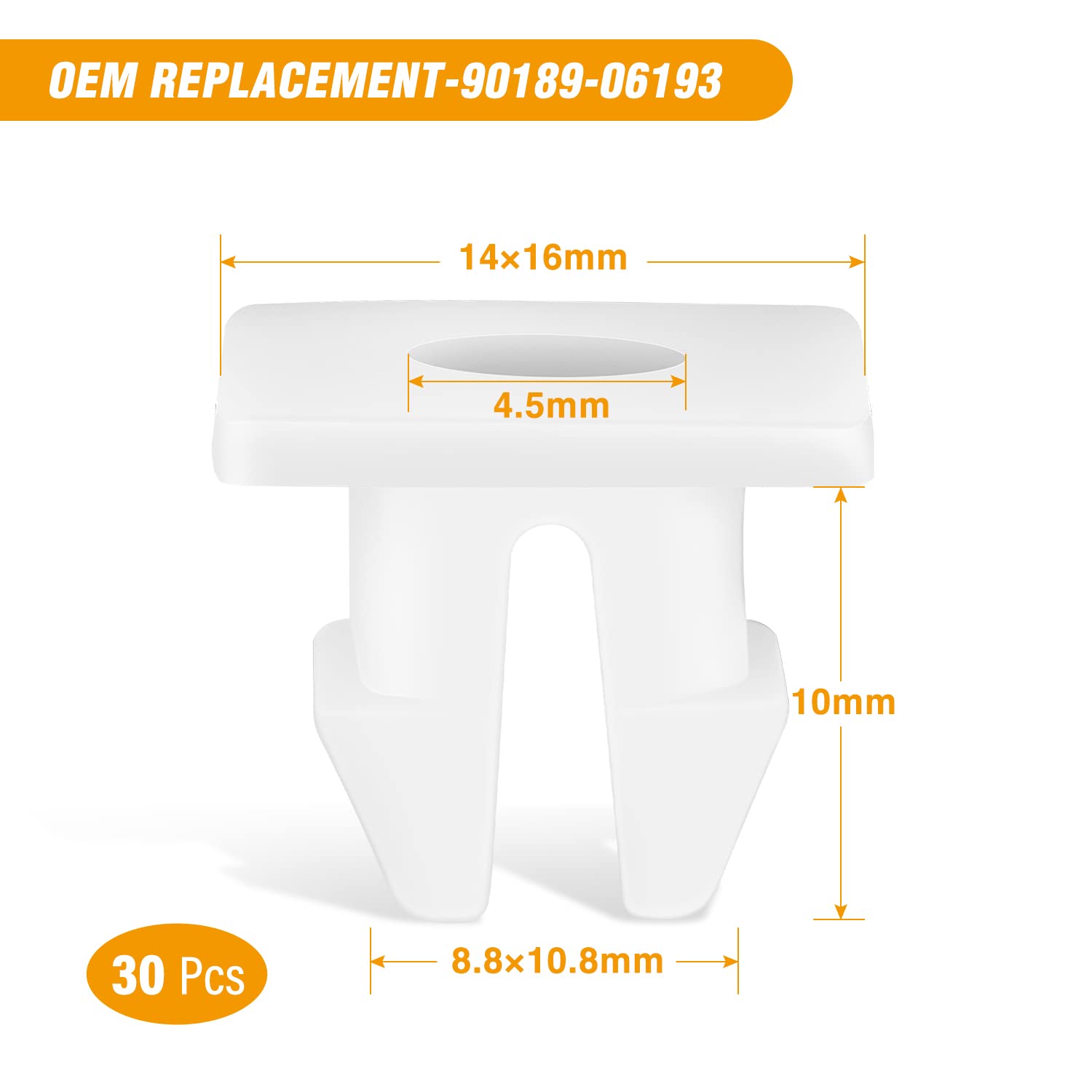 Gooacc 101Pcs Engine Under Cover Push-Type Retainer for Lexus &Toyota Clips 90467-07201 Front Bumper Nut Grommet Avalon & Camry 90189-06193 Liner Screw Bolt 90159-60477 with Fastener Remover