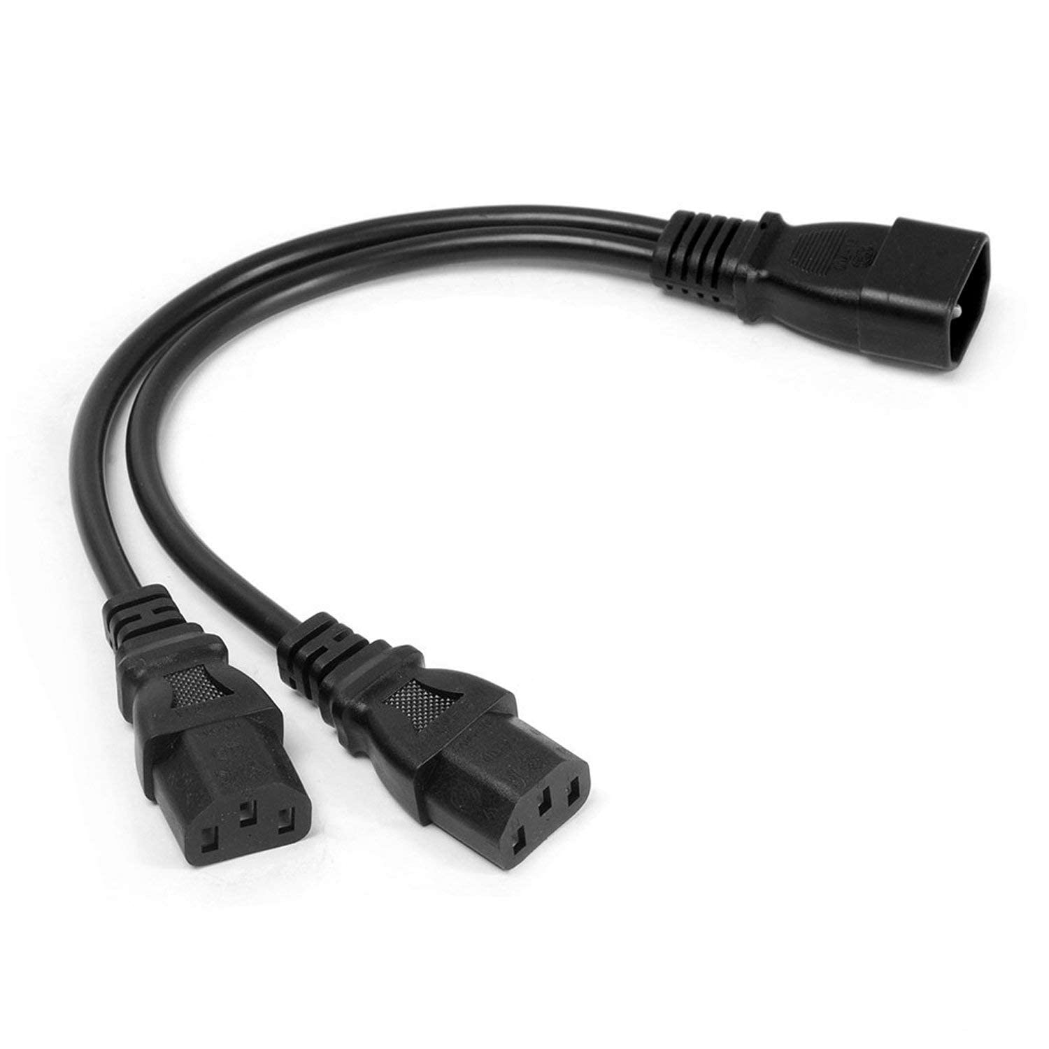 10-Pack UPS Server Y Splitter C14 to 2 x C13 Power Extension Cable Bundle