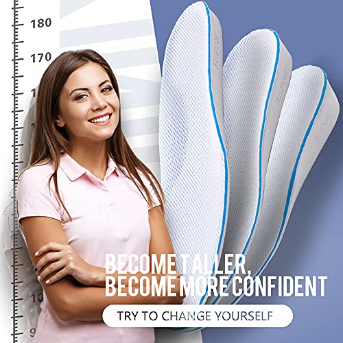 Height Increase Insole Arch Support Breathable Shoe Insoles Heel Lift Inserts Elevator Insoles for Men (1.5cm Height)