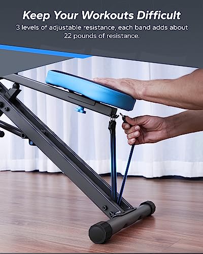MERACH Squat Machine, 2 in 1 Squat Rowing Machine, Easy Setup & Foldable Exercise Equipment, Glute Trainer Machine, Glutes & Leg Home Workout Machine