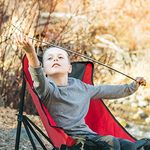 MalloMe Smores Sticks for Fire Pit Extra Long - Marshmallow Roasting Sticks Smores Kit -Smore Skewers Hot Dog Fork Campfire Cooking Equipment, Camping Essentials, Outdoor Campfire Accessories 45"4Pack