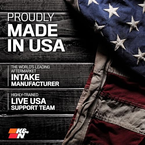 K&N Cold Air Intake System: High-Flow Air Filter, Increase Performance & Acceleration: Compatible with 2016-2020 CHEVROLET: Camaro SS, 57-3092