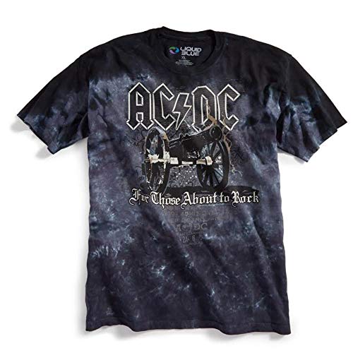 Liquid Blue Men's AC/DC Cannon T-Shirt, Multi, Medium