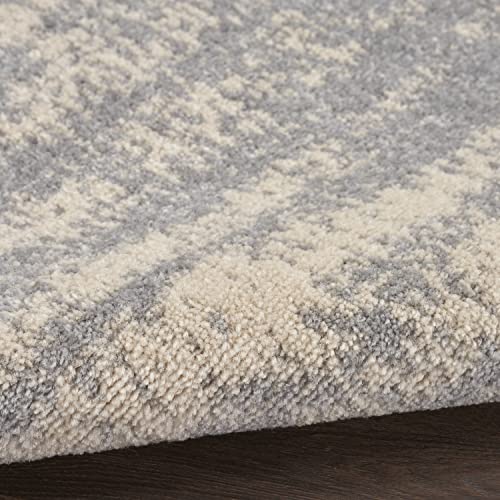Nourison Home Essentials Indoor/Outdoor Solid Abstract Red 8' x Round Area Rug, Easy Cleaning, Non Shedding, Bed Room, Living Room, Dining Room, Backyard, Deck, Patio (8 Round)